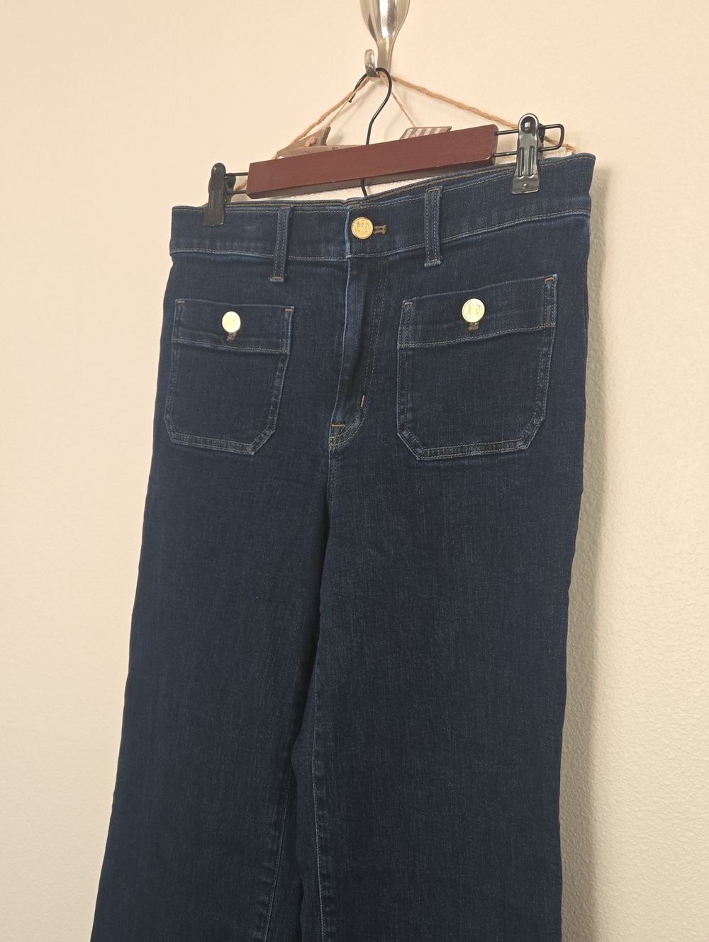 NEW J Crew Slim Wide Leg Jeans 28 Sailor Premium Denim Summer Style - Picture 6 of 12
